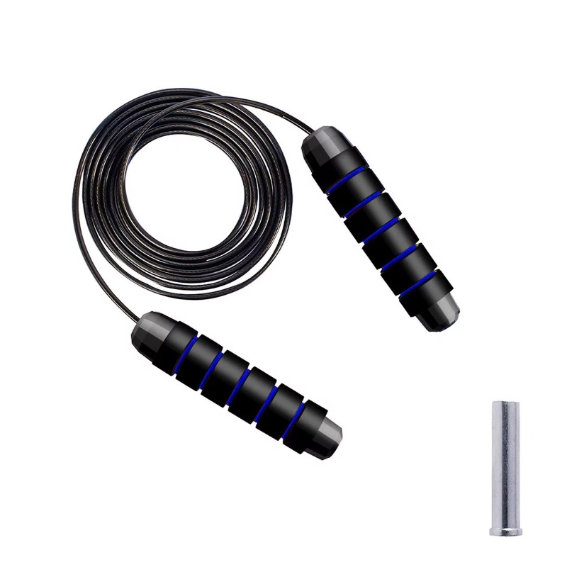 Скакалка швидкісна для кросфіту Cornix Speed Rope Classic з обтяженням XR-0351 Black/Blue