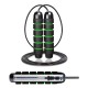 Скакалка швидкісна для кросфіту Cornix Speed Rope Classic з обтяженням XR-0352 Black/Green
