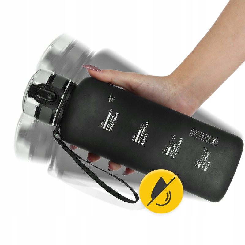 Пляшка для води спортивна 4FIZJO 1000 мл Black (P-5905973403788)