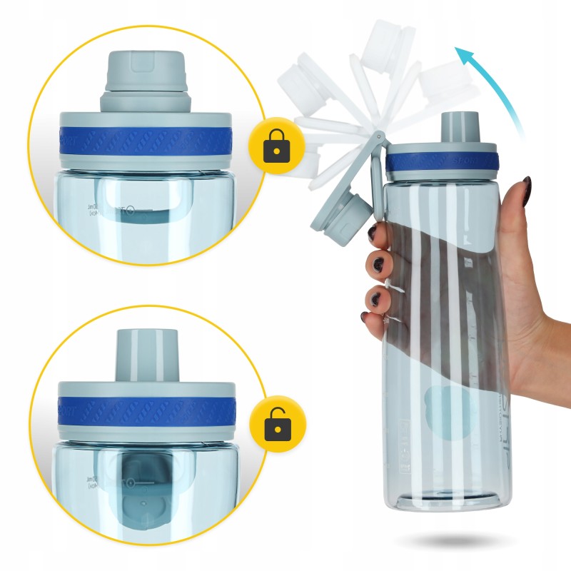 Пляшка для води спортивна 4FIZJO 850 мл Blue (P-5905973403795)