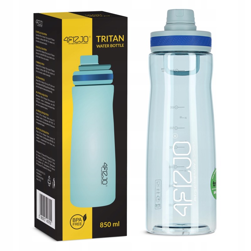 Пляшка для води спортивна 4FIZJO 850 мл Blue (P-5905973403795)