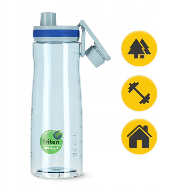 Пляшка для води спортивна 4FIZJO 850 мл Blue (P-5905973403795)
