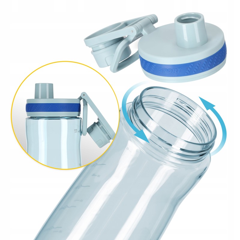 Пляшка для води спортивна 4FIZJO 850 мл Blue (P-5905973403795)