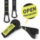 Гімнастичні кільця 4FIZJO дерев'яні, регульовані Black/Yellow (P-5905973402729)