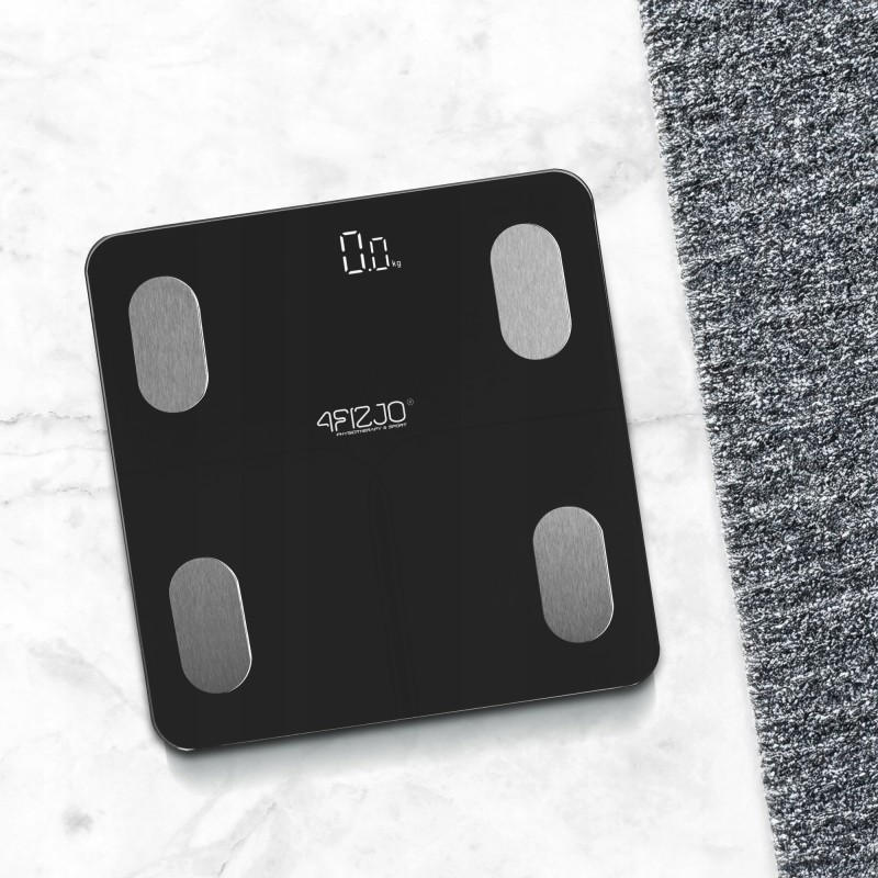 Ваги підлогові аналітичні 4FIZJO Lite до 180 кг Black (P-5905973404044)