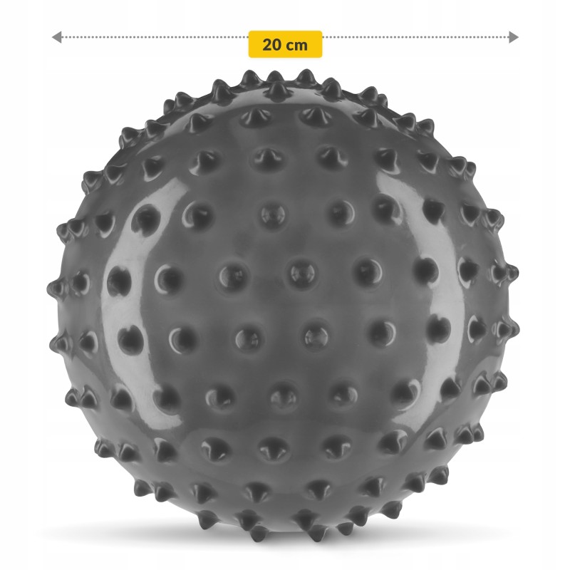 М'яч для пілатесу, йоги, реабілітації 4FIZJO 20 см (масажний) Black (P-5905973402330)