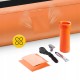 Мат гімнастичний надувний 4FIZJO Air Track Mat 500 x 200 x 20 см White/Orange (P-5907739312051)