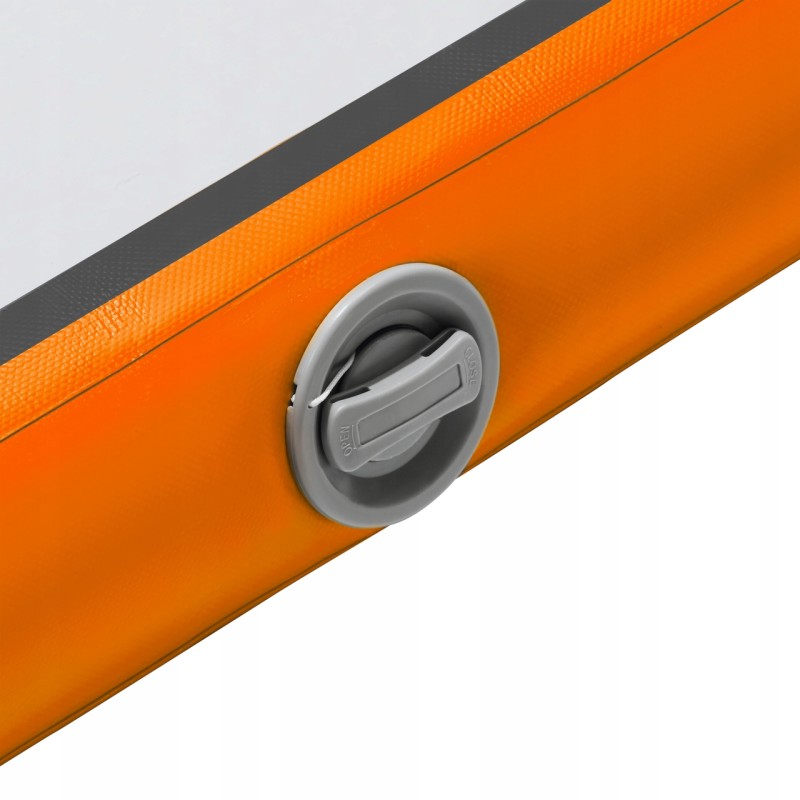 Мат гімнастичний надувний 4FIZJO Air Track Mat 500 x 200 x 20 см White/Orange (P-5907739312051)