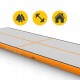 Мат гімнастичний надувний 4FIZJO Air Track Mat 500 x 200 x 20 см White/Orange (P-5907739312051)