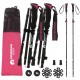 Трекінгові палиці Mountain Goat Pro+ 43-130 см Black/Pink (P-5905973404662)