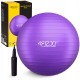 М'яч для фітнесу (фітбол) 4FIZJO 75 см Anti-Burst Violet (P-5905973404815)