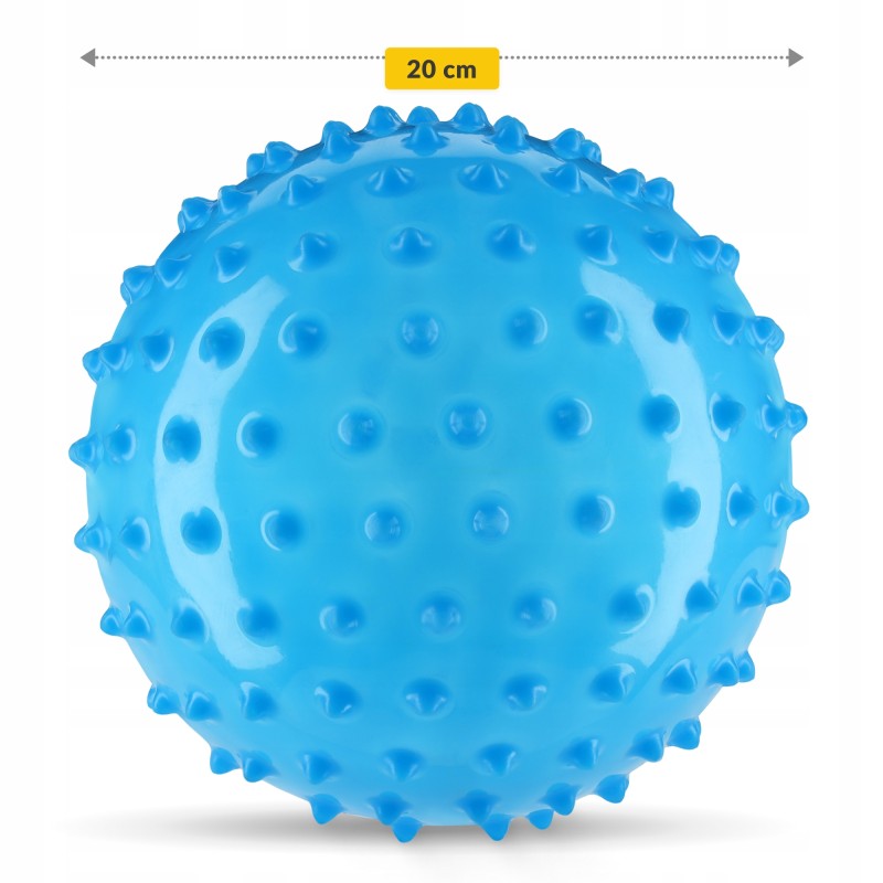 М'яч для пілатесу, йоги, реабілітації 4FIZJO 20 см (масажний) Blue (P-5905973402354)