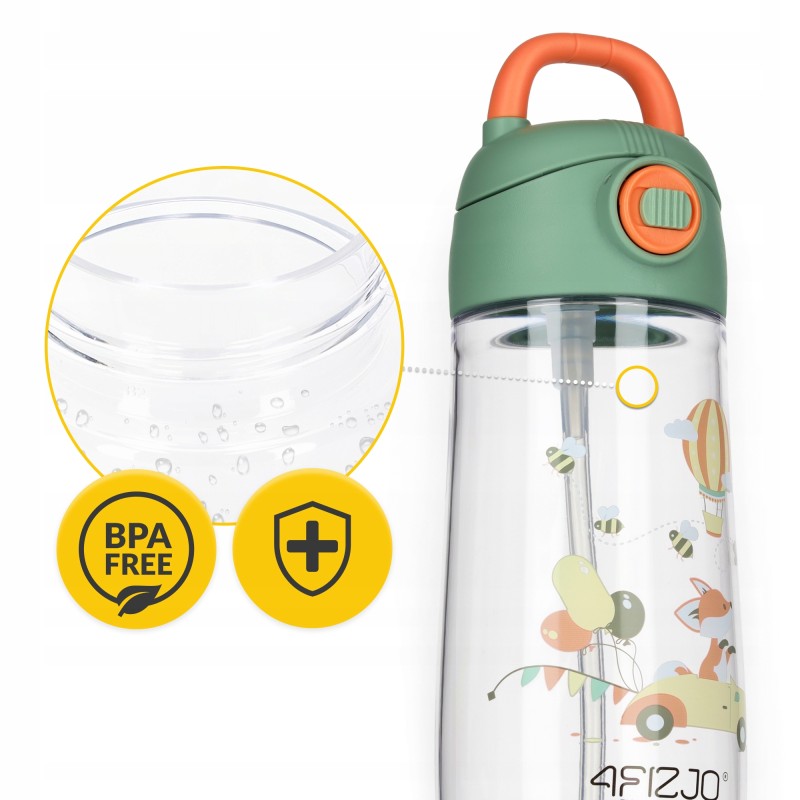 Пляшка для води дитяча 4FIZJO 550 мл Mix (P-5905973403719)