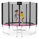 Батут із зовнішньою сіткою 4FIZJO Classic 10FT 312 см Black/Pink (P-5907739314567)