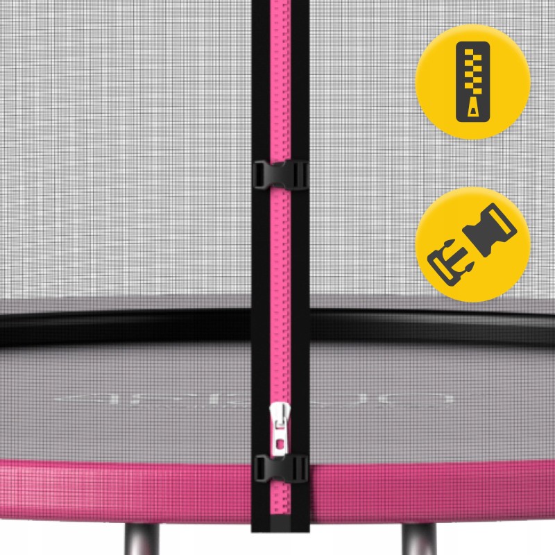 Батут із зовнішньою сіткою 4FIZJO Classic 10FT 312 см Black/Pink (P-5907739314567)