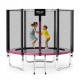 Батут із зовнішньою сіткою 4FIZJO Classic 8FT 252 см Black/Pink (P-5907739314536)