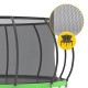 Батут із внутрішньою сіткою 4FIZJO PRO 16FT 496 см Black/Green (P-5907739319241)
