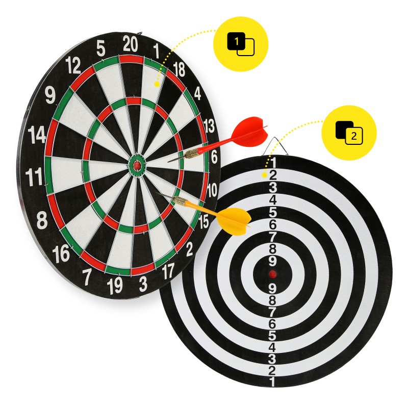 Дартс класичний Cornix Dartboard Game 2 в 1 40.5 см + 2 комплекти дротиків XR-0392