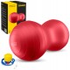 М'яч для фітнесу (арахіс) 4FIZJO Air Ball Peanut 45 x 90 см Anti-Burst Red (P-5907739318558)
