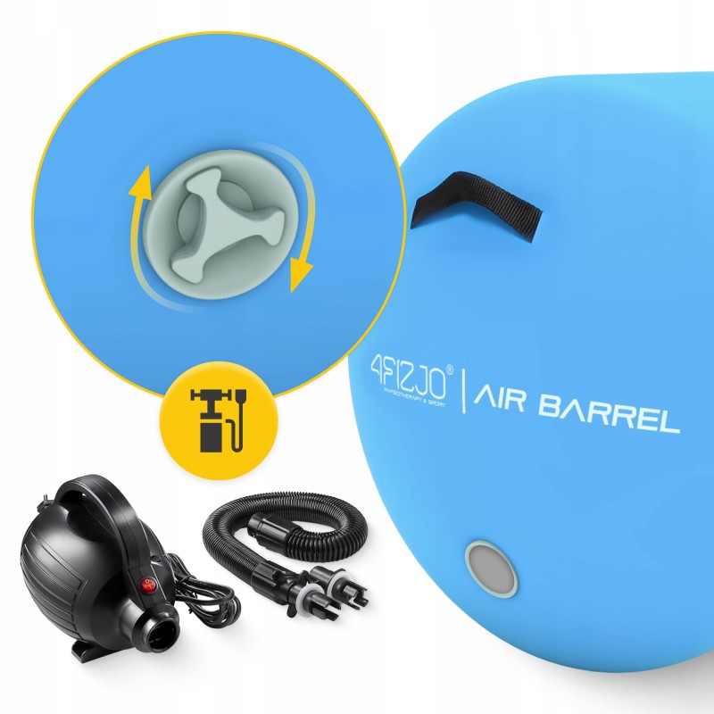 Повітряна бочка для гімнастики 4FIZJO Air Barrel 100 x 75 см Blue (P-5905973403115)