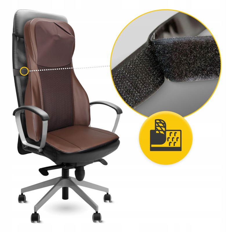 Масажна накидка 4FIZJO Ultra багатофункціональна, з підігрівом Brown (P-5905973404105)