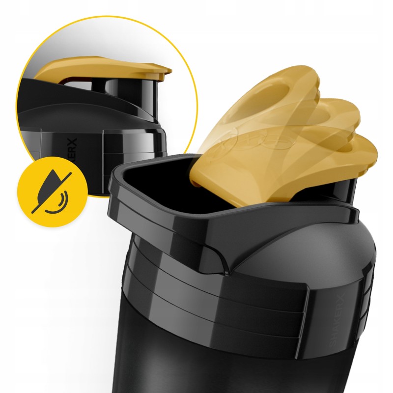 Шейкер спортивний 4FIZJO Ultra 700 мл Black/Gold (P-5905973407038)