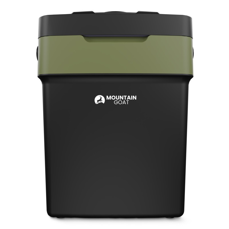 Холодильник туристичний Mountain Goat 29 л електричний, переносний Black/Olive (P-5905973405133)