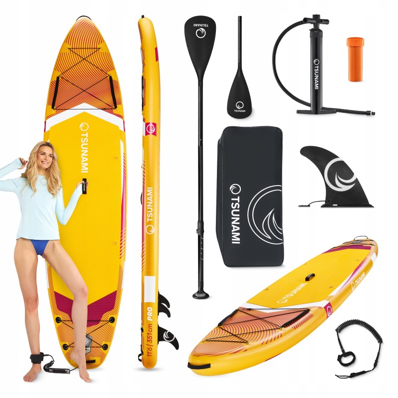 Надувна SUP дошка TSUNAMI PRO 350 см з веслом T11 (P-5905973405584)