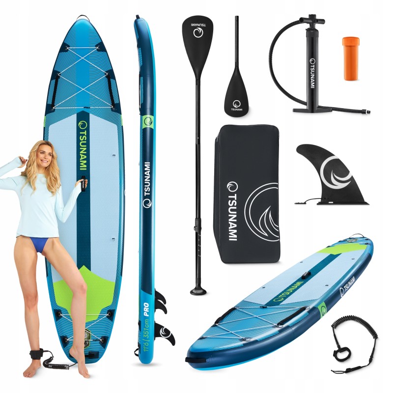 Надувна SUP дошка TSUNAMI PRO 350 см з веслом T15 (P-5905973405638)