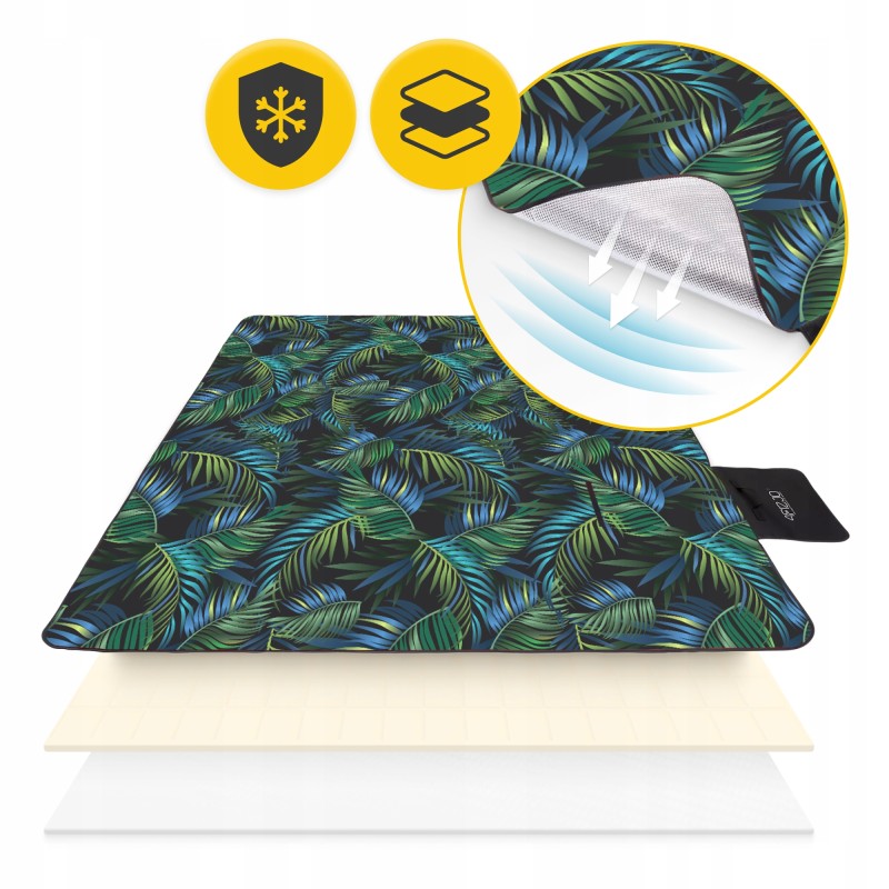 Килимок для пікніка та кемпінгу 4FIZJO 200 x 200 см складний (P-5905973405690)