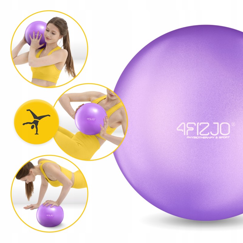 М'яч для пілатесу, йоги, реабілітації 4FIZJO 22 см Violet (P-5905973404860)