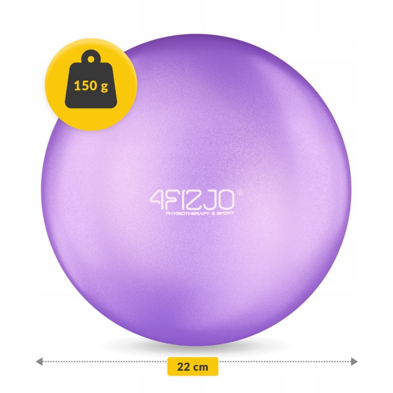 М'яч для пілатесу, йоги, реабілітації 4FIZJO 22 см Violet (P-5905973404860)