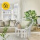 Крісло-гойдалка 4FIZJO Boho Dream 80 см підвісна, плетена Grey (P-5905973404525)