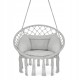 Крісло-гойдалка 4FIZJO Boho Dream 80 см з подушкою, підвісна, плетена Grey (P-5905973404532)