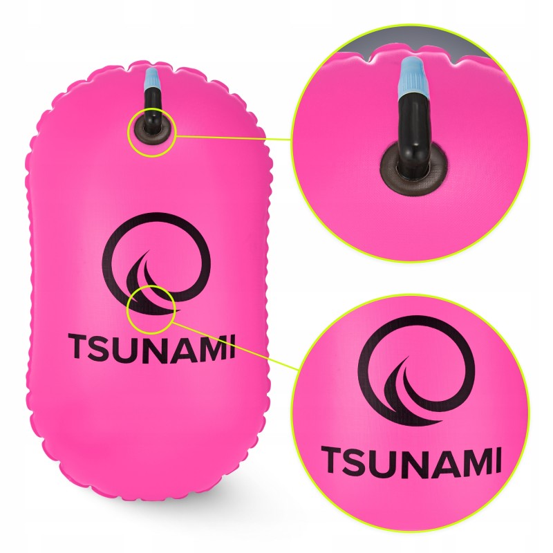 Буй для плавання TSUNAMI Basic надувний Pink (P-5907739314079)