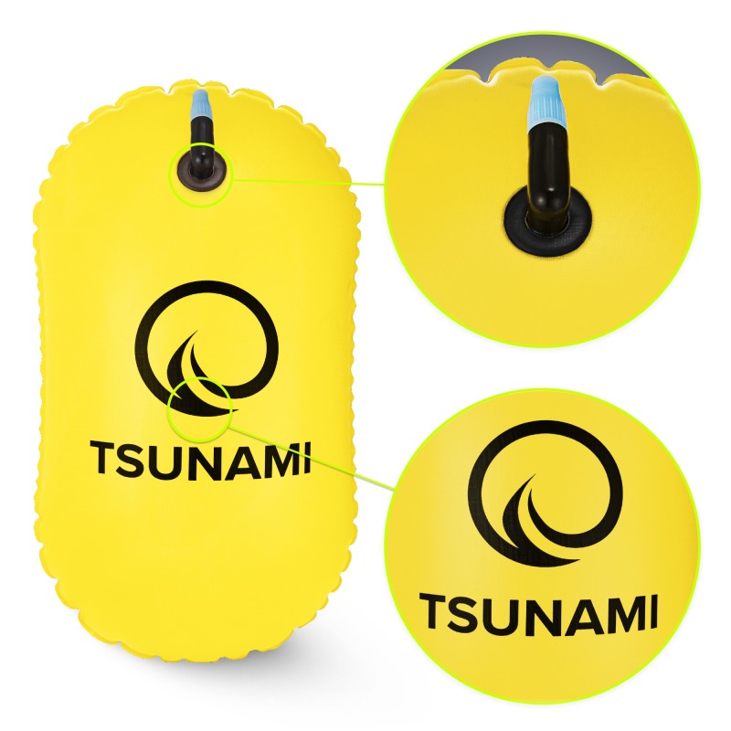 Буй для плавання TSUNAMI Basic надувний Yellow (P-5907739316806)