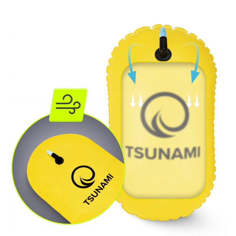 Буй для плавання TSUNAMI Basic надувний Yellow (P-5907739316806)