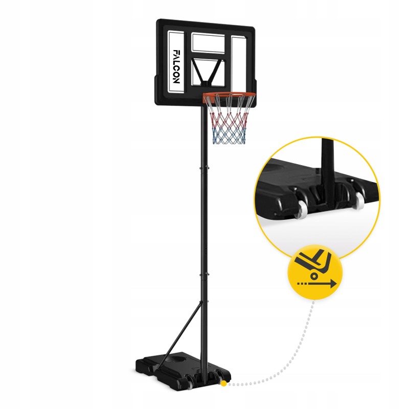 Баскетбольна стійка Falcon Junior-2 1.6-2.1 м мобільна (P-5905973405348)