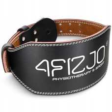 Пояс для важкої атлетики 4FIZJO шкіряний Size M Black (P-5905973404303)