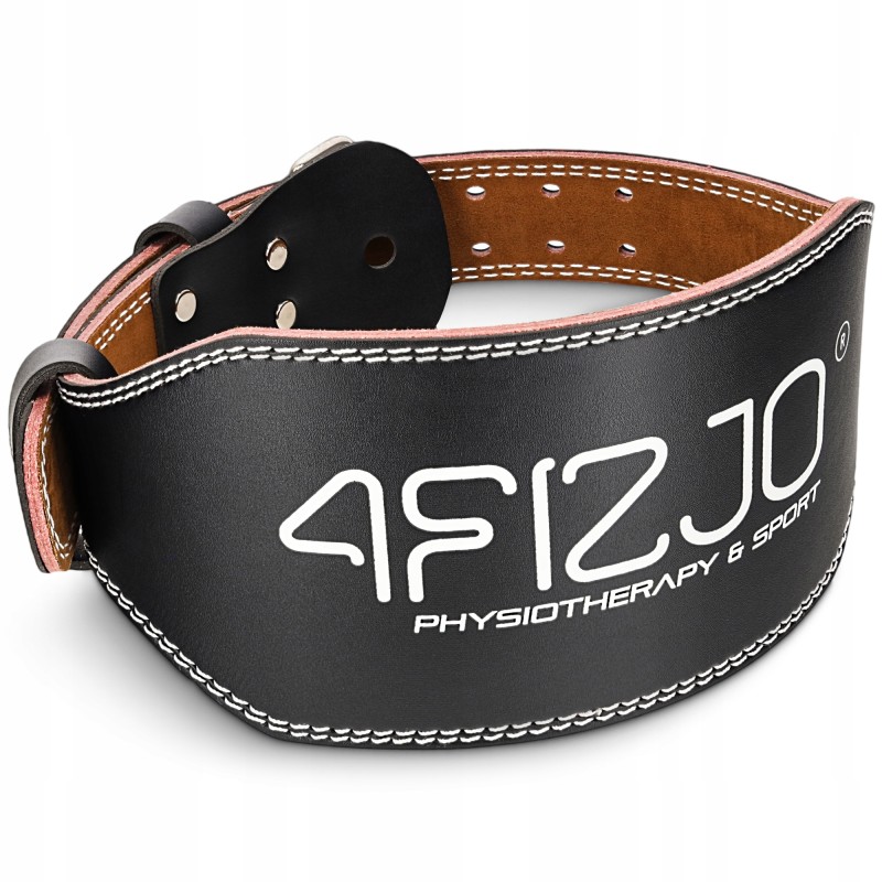 Пояс для важкої атлетики 4FIZJO шкіряний Size M Black (P-5905973404303)