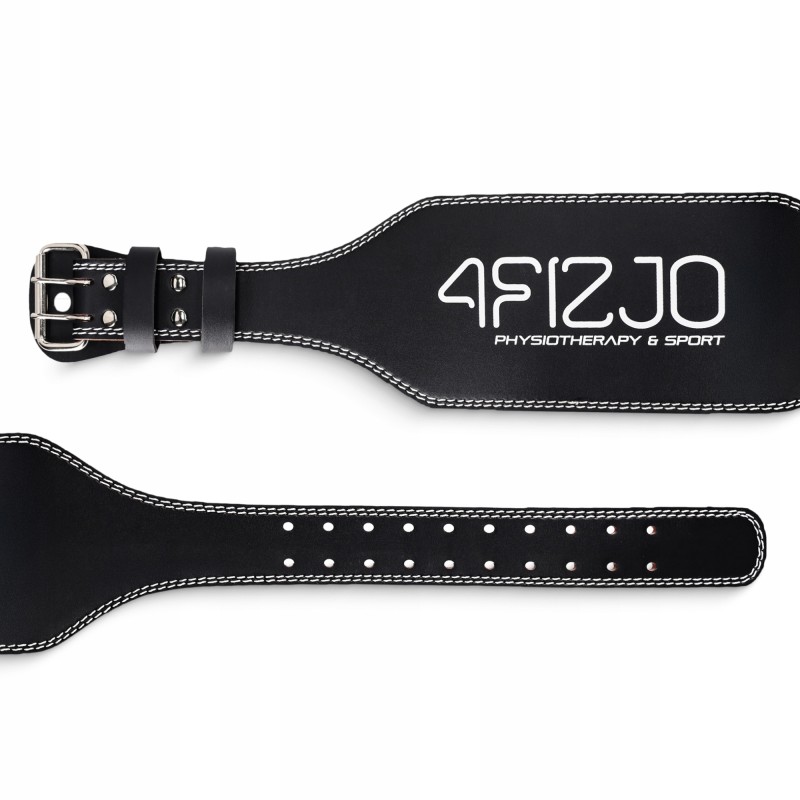 Пояс для важкої атлетики 4FIZJO шкіряний Size L Black (P-5905973404310)