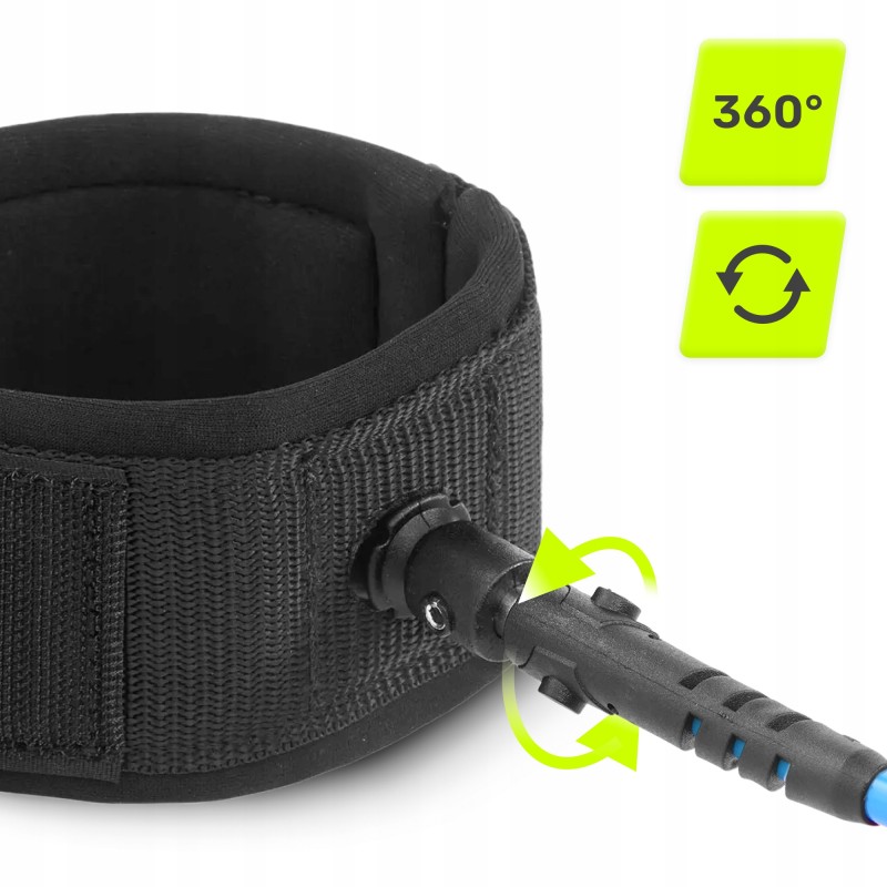 Ліш страхувальний для дошки TSUNAMI SUP-Leash Black/Blue (P-5907739316486)