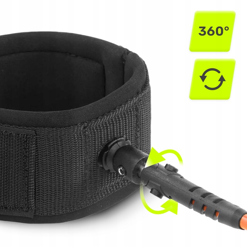 Ліш страхувальний для дошки TSUNAMI SUP-Leash Black/Orange (P-5907739316493)