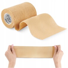 Когезійний бинт-бандаж 4FIZJO Cohesive Bandage 10 см x 4.5 м еластичний, самоклеючий Beige (P-5905973400879)
