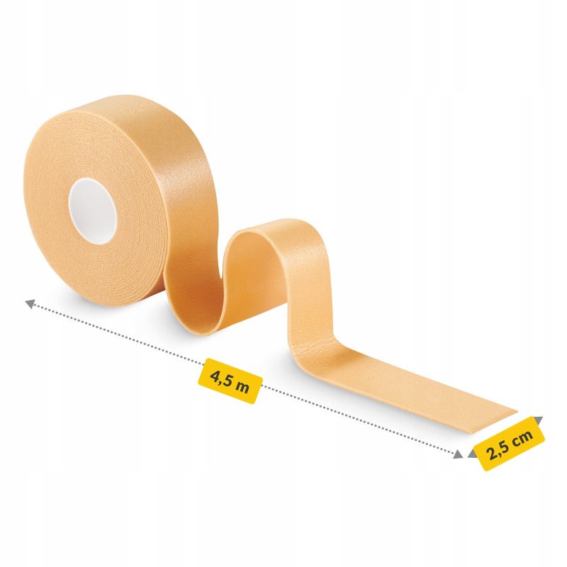 Захисна стрічка від натирання 4FIZJO Protect Foam 2.5 см x 4.5 м для пальців та п'яти Beige (P-5905973401548)