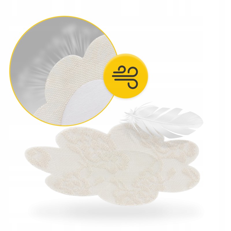 Наліпки на соски 4FIZJO Nipple Covers бавовняні 20 шт Beige (P-5905973401500)