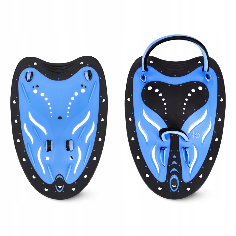 Лопатки для плавання в басейні TSUNAMI Swimming Paddles 2 шт Black/Blue (P-5905973405355)