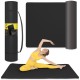 Килимок (мат) спортивний 4FIZJO TPE Gigant 200 x 125 x 2 см для йоги та фітнесу Black (P-5907739318992)