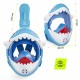 Маска для снорклінгу TSUNAMI Shark повнолицьова, дитяча Sky Blue (P-5907739318237)
