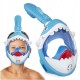 Маска для снорклінгу TSUNAMI Shark повнолицьова, дитяча Sky Blue (P-5907739318237)